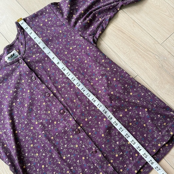 Vintage Northern Reflections Floral Print Button Down Long Sleeve Top Size M - Picture 5 of 9
